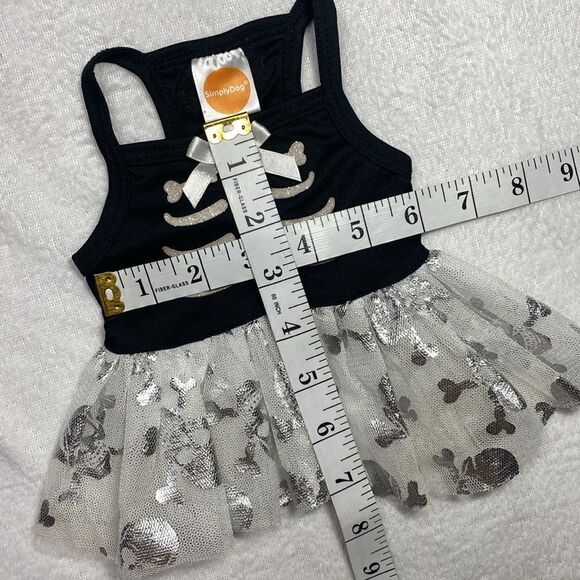 Skeleton Tulle Fancy Dog Halloween Dress - Picture 4 of 5